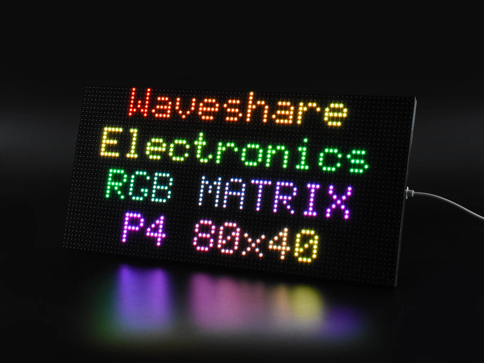 Waveshare RGB Full-color LED Matrix Panel, 4mm Pitch, 80×40 Pixels, Adjustable Brightness view 4