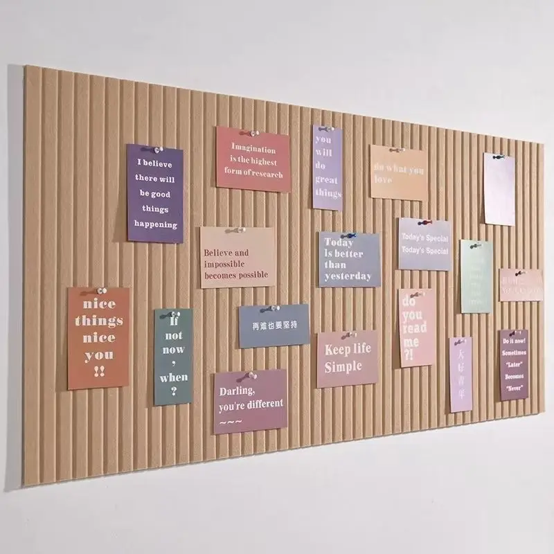 Panneau de liège en feutre décoratif épais, autocollants muraux pour bureau, maternelle, école, salon, arrière-plan de Photos, affichage de messages, DIY bricolage