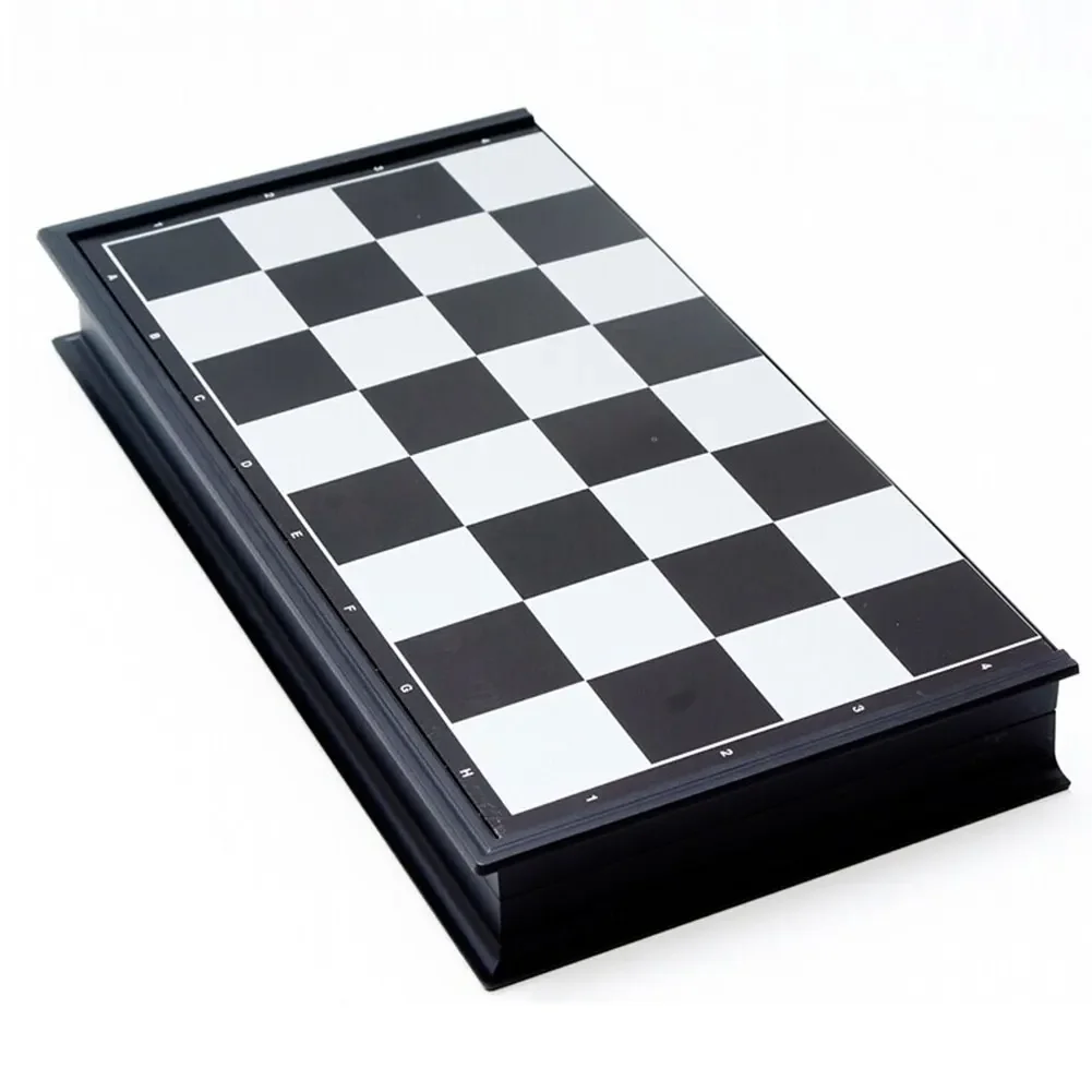 Zusammenklappbares magnetisches Schach, 19,5 x 19,5 cm, tragbares Schachbrett, internationales Schachspiel, Geschenk für Erwachsene, Kinder, Anfänger