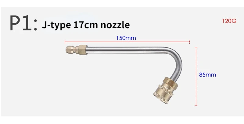 Washer Extension Gutter Cleaner Attachment Accessory,High Pressure Washer Gutter Rod For Lance/Wand 1/4 Inch Quick Connect