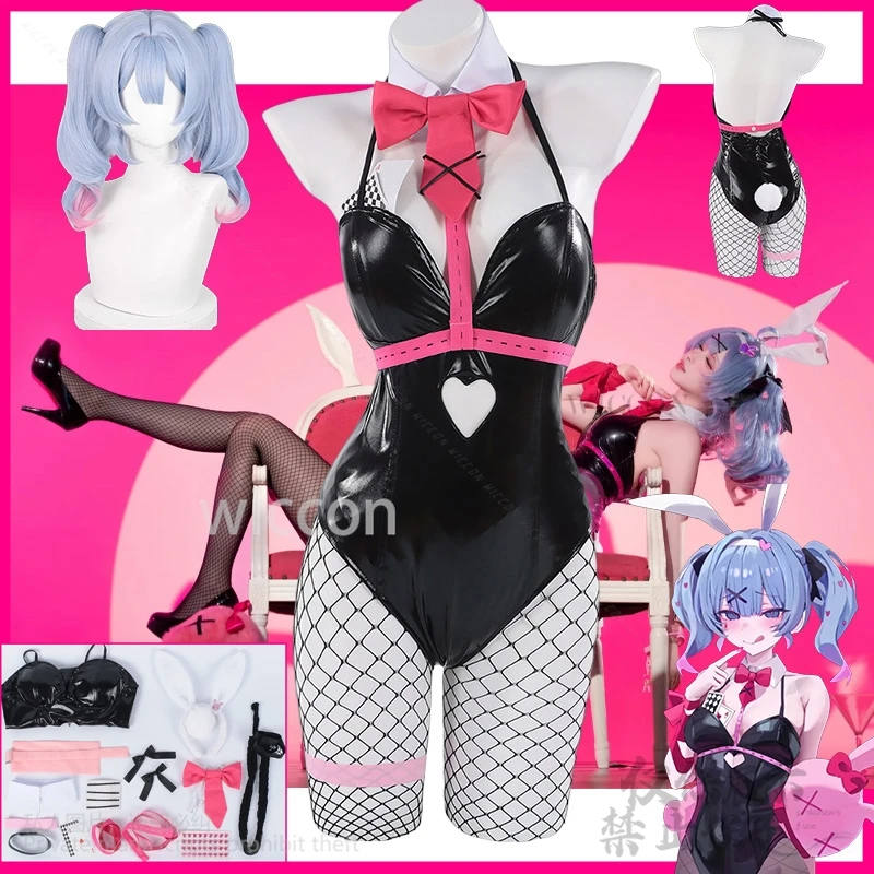 

Anime Game Project Sekai Colorful Stage Rabbit Hole Cosplay Mikuuu Costume Sexy Jumpsuit Idol Vtuber Bunny Girl Cos Customized