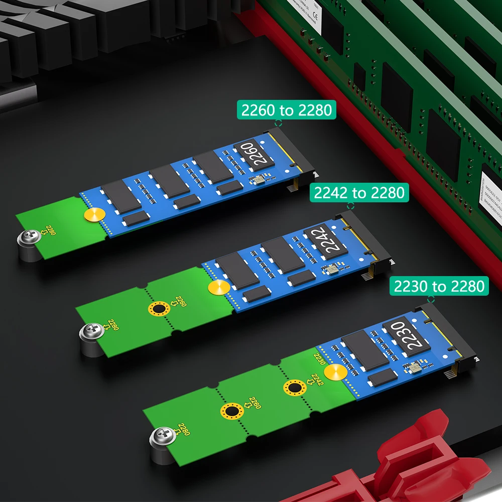 new M2 NVME M. 2 Extension Transfer 2230, 2242, 2260, 2280 M2 Change Long Size NVME NGFF M.2 U.2 M3 SSD
