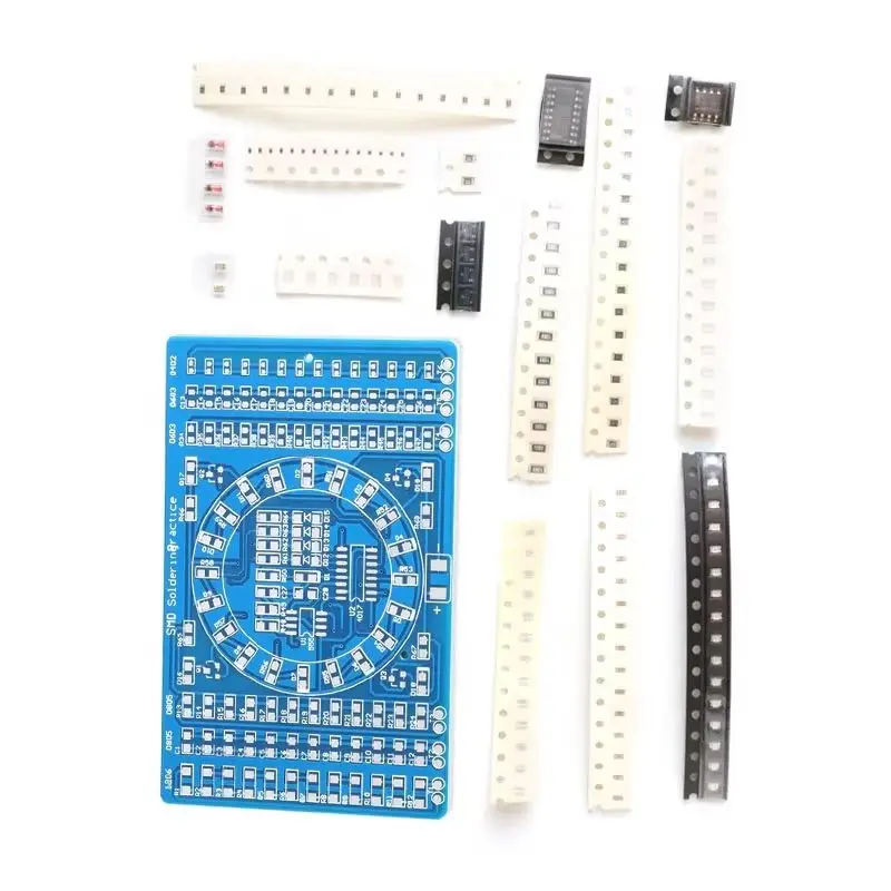DIY SMT SMD Component Soldering Welding PCB Practice Board Running Water Light Kit DIY Electronica
