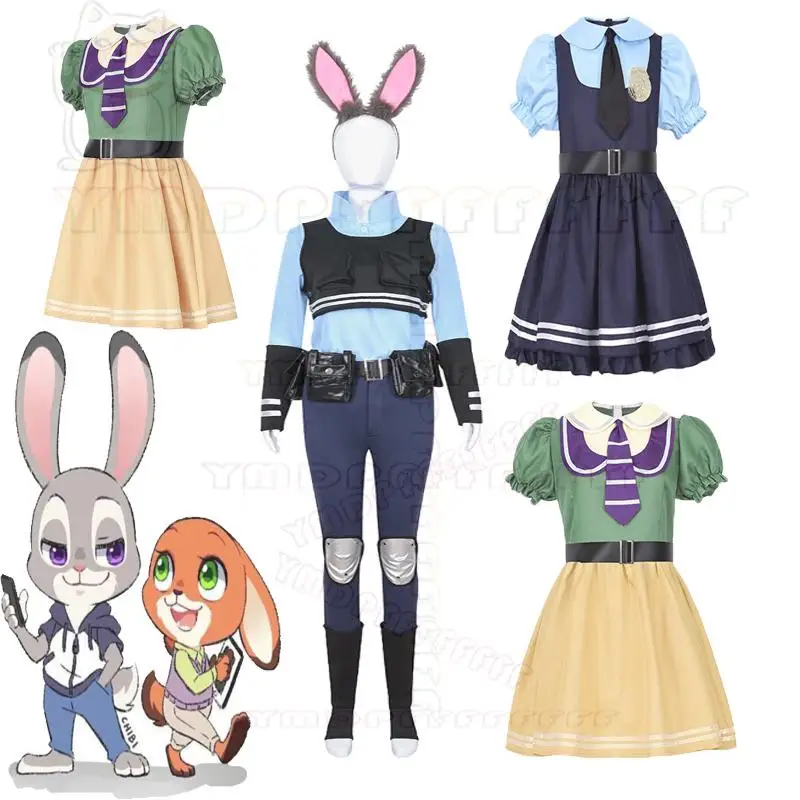 Spot Polizist Cosplay Set Nick Judy Tierparty Halloween Weihnachten Performance Kostüm neu