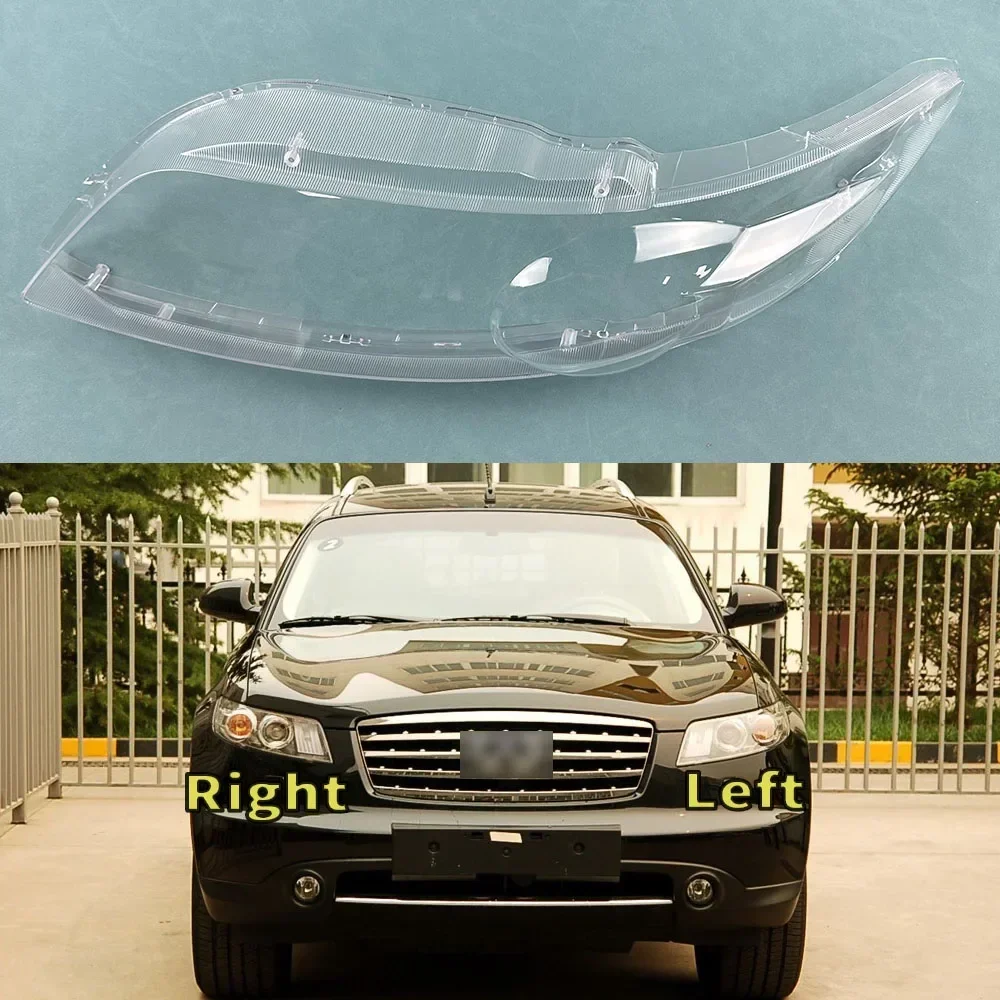 

For 2004-2007 Infiniti FX35 FX45 Headlight Transparent Shell Headlamp Cover Lens Plexiglass Replace The Original Lampshade