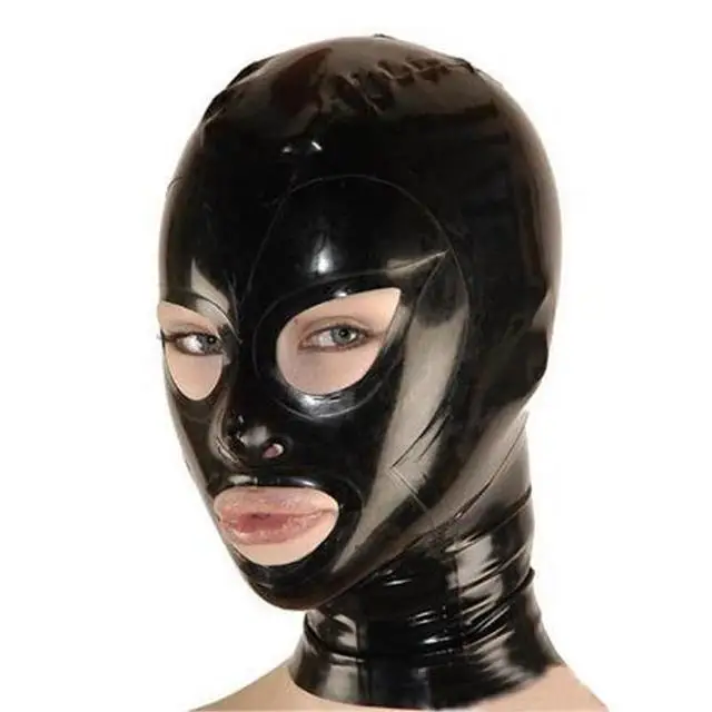 

Custom Latex Head Cover with Eyes, Nose and Mouth for Cosplay Party