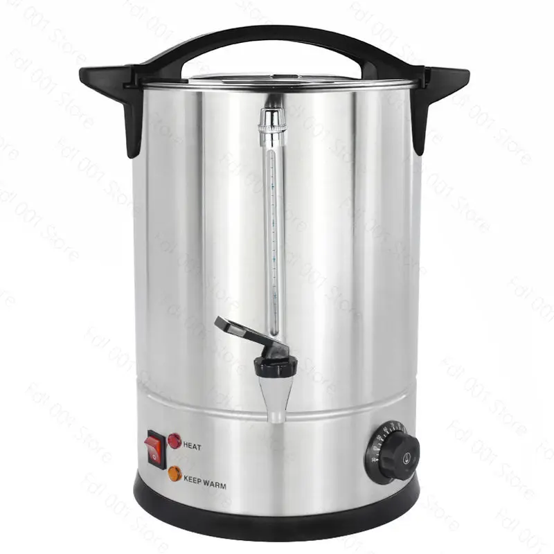 Double-layer electric heating 304 boiling water bucket anti-dry burning large-capacity commercial