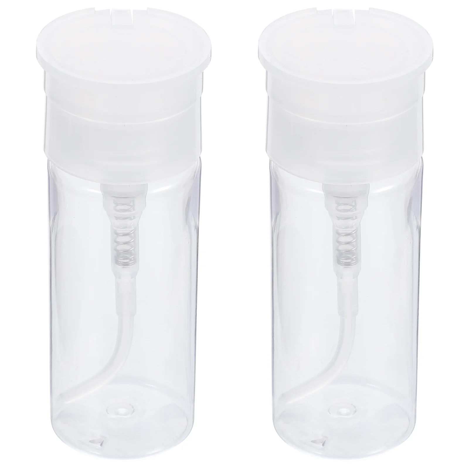 2 Pcs Press The Bottle Travel Water Cleansing Outdoor Liquid Holder Pet Durable Leak-proof Concise Sub PETG