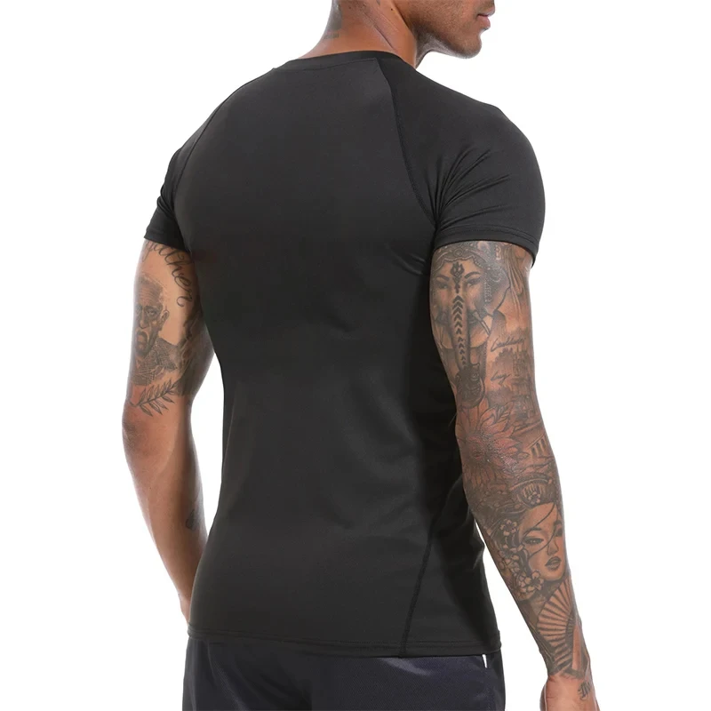 Spider Print Compression Shirts for Men Gym Workout Rash Guard Summer Athletic Undershirts Baselayers Quick Dry Tshirt Tees Tops