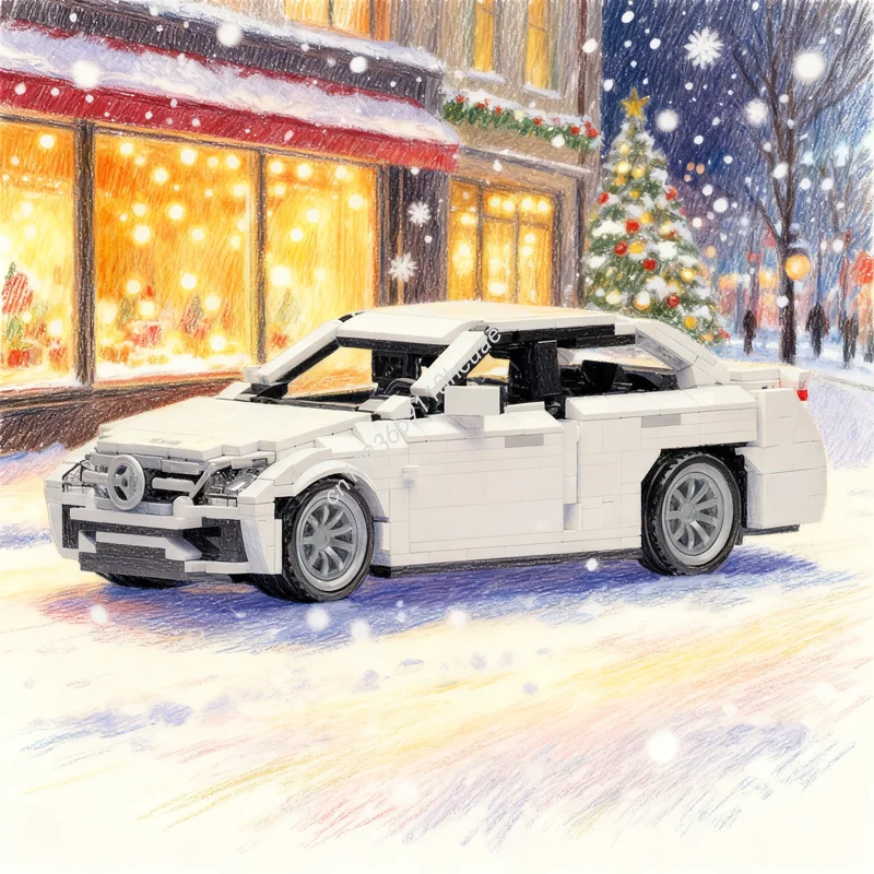 

758pcs MOC Mercedesesed Cars Model Building Blocks Architecture Toy Christmas Gifts Assemble DIY Creative Idea Education Brick