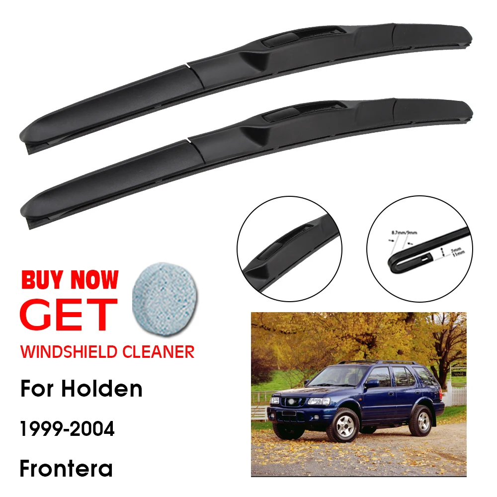 

Car Wiper Blade For Holden Frontera 18"+18" 1999-2004 Front Window Washer Windscreen Windshield Wipers Blades Accessories