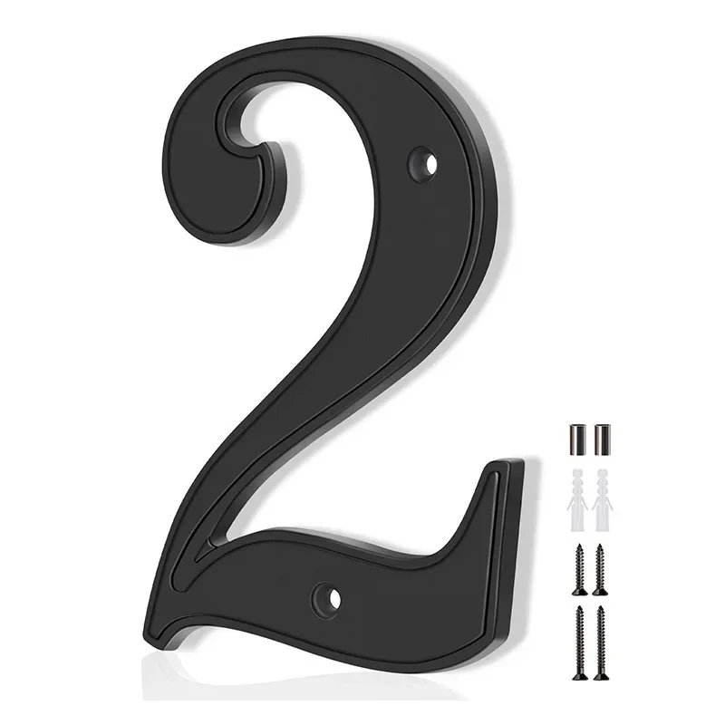 5 Inch Metal House Numbers for Outside, Modern Address Numbers for House, Anti-Rust Door Numbers for Front Door Garden Mailbox