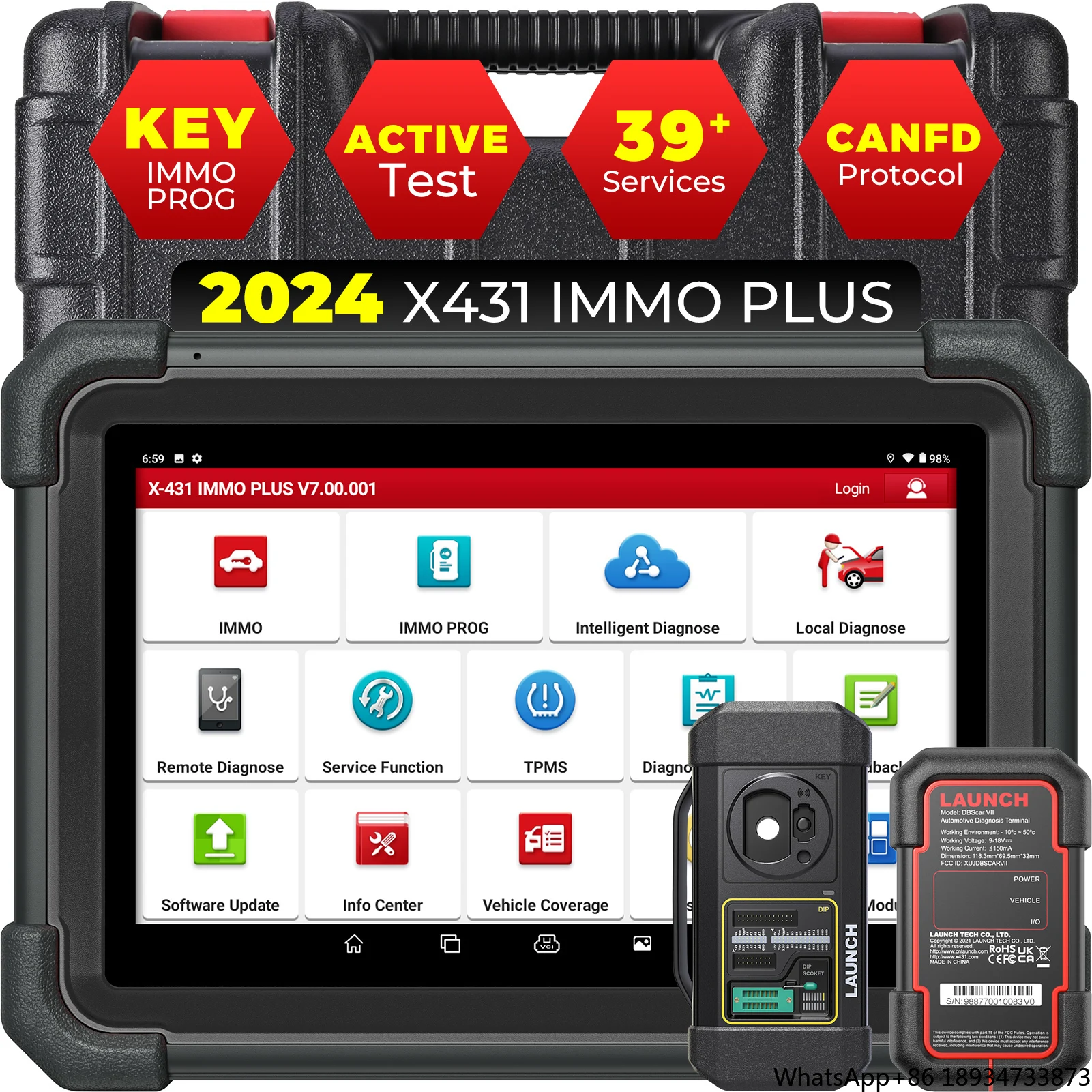 Professionale X431 Immo Plus x-prog3 Obd2 Key Fob Programma Prezzo Macchina diagnostica per auto e scanner per strumenti di programmazione