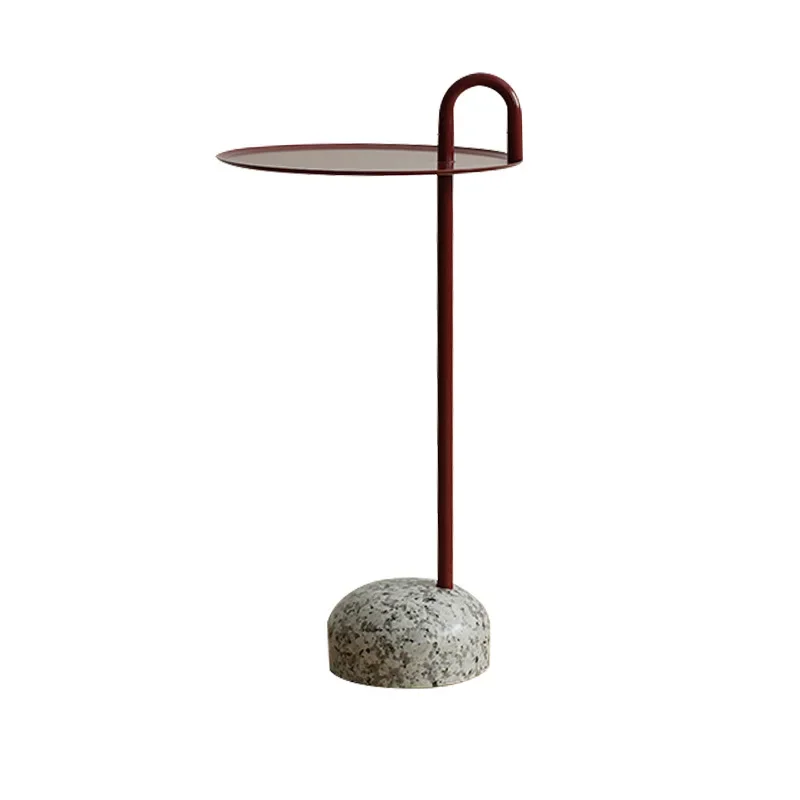 

Nordic ins creative small apartment, high-end living room sofa, hand-held side table, marble coffee table, bedside small table