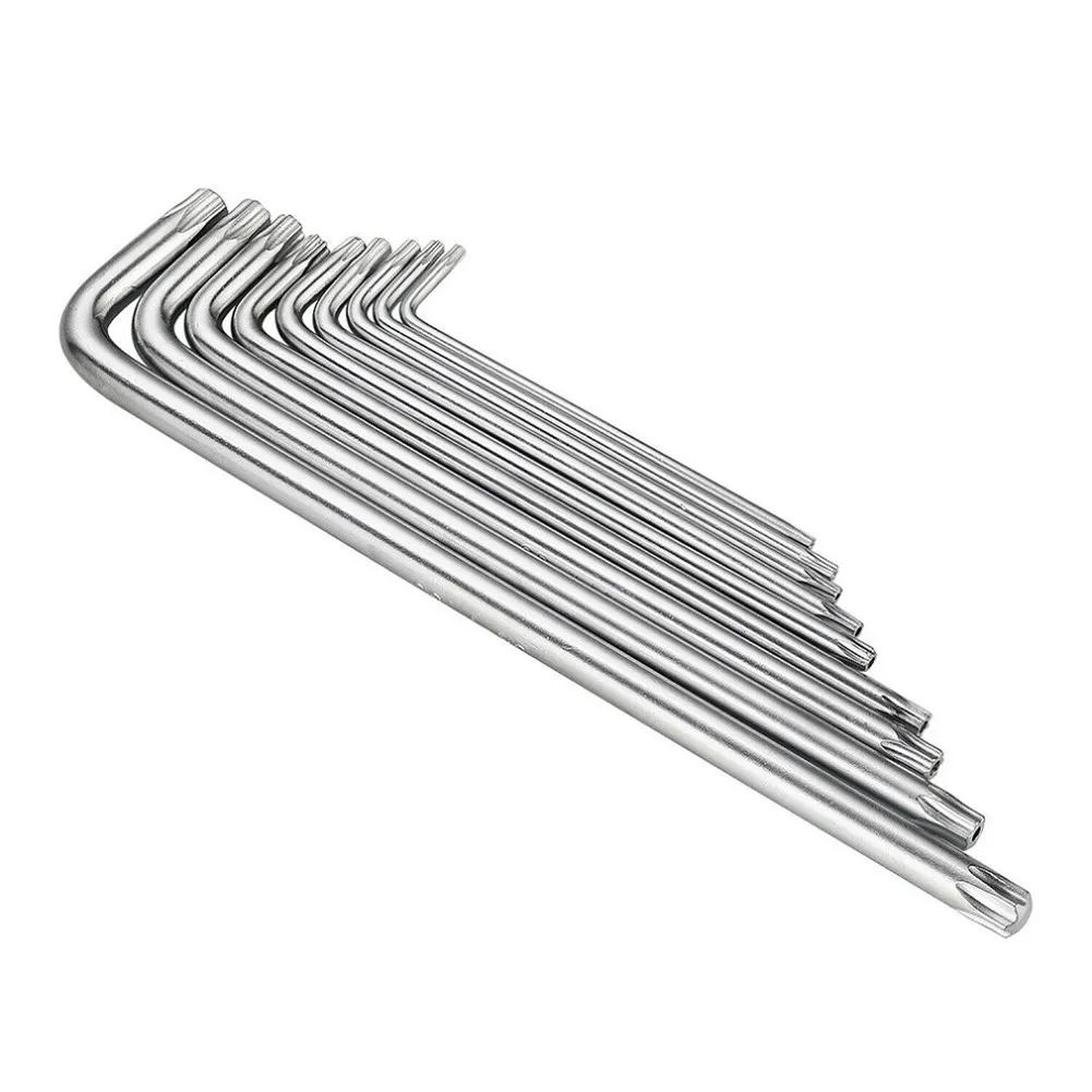 Imagem -06 - Double End Torx Key Wrench Grupo Chave Hex Chrome Vanadium Aço T10-t50 Auto Reparação Mecânica Ferramentas Manuais Pcs