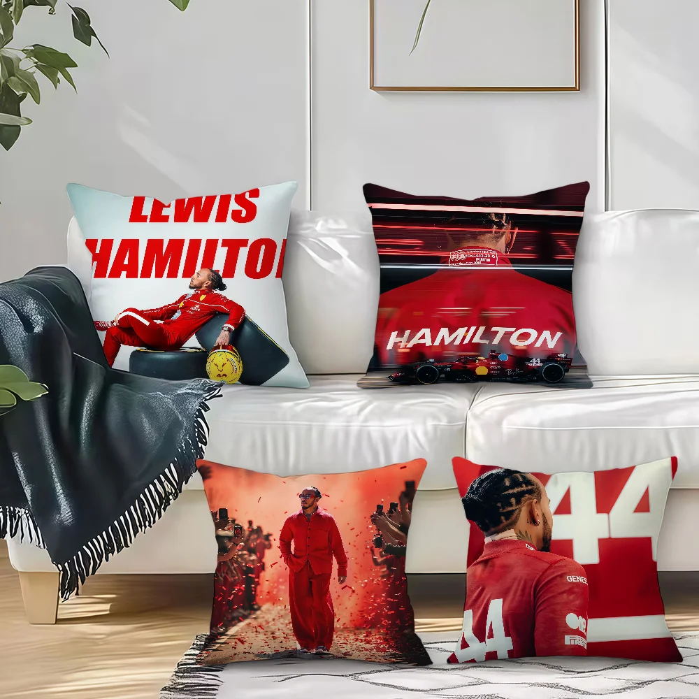 H-Hamilton L-Lewis cushion cover Square Sofa Cushion Cover Casual Skin-Friendly Comfortable Pillow Cover