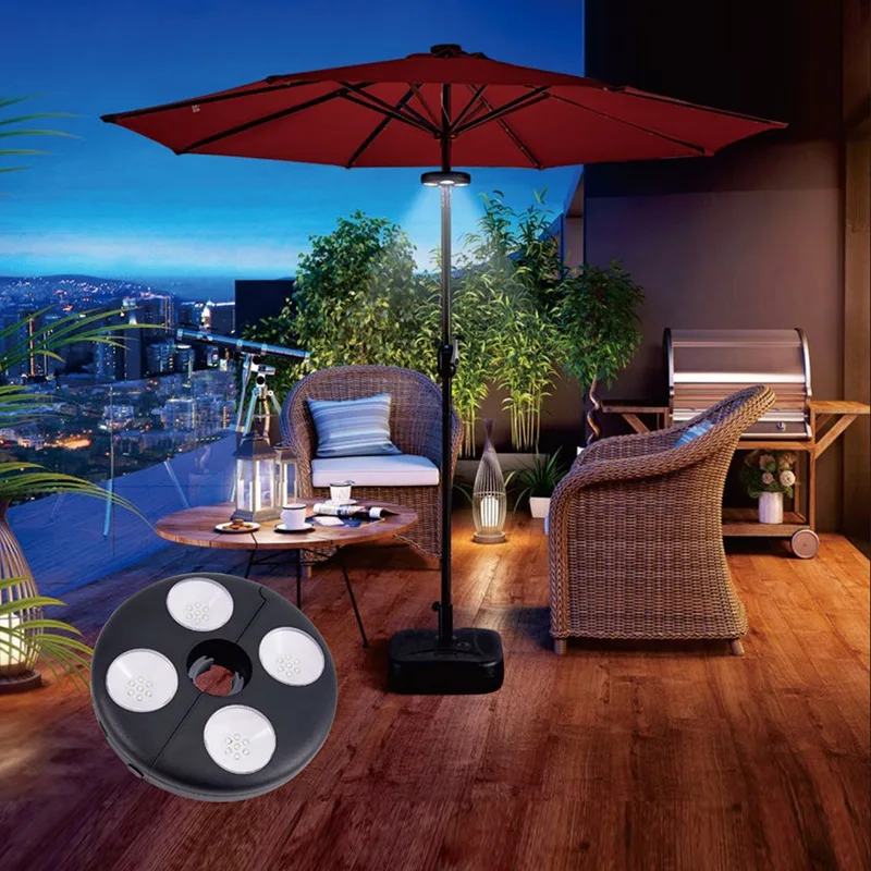 Outdoor Parasol Special LED Light Roman Design Center Top Light 5V Input Outdoor Parasol Decorative Light