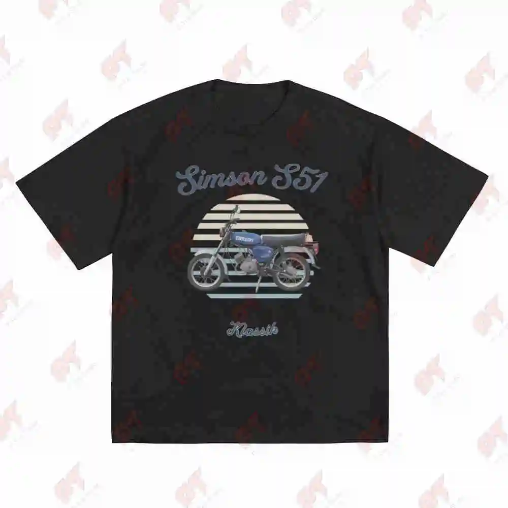 Basic Simson S51 Retrobiker Short Sleeve Tee 100% Cotton T-Shirt