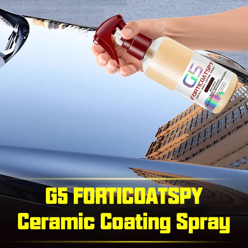 

100ml 3 In 1 Ceramic Coating Spray Nano Micro-plating Crystal Hand Spray Coating Wax For Car Accessories G5 FORTICOATSPY ﻿