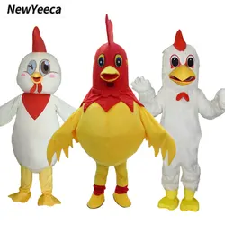 Chicken Chook Cock Rooster Hen Chick Mascot Costume Halloween Adult Cartoon Character Performance Outfit Turkey Cosplay Costume