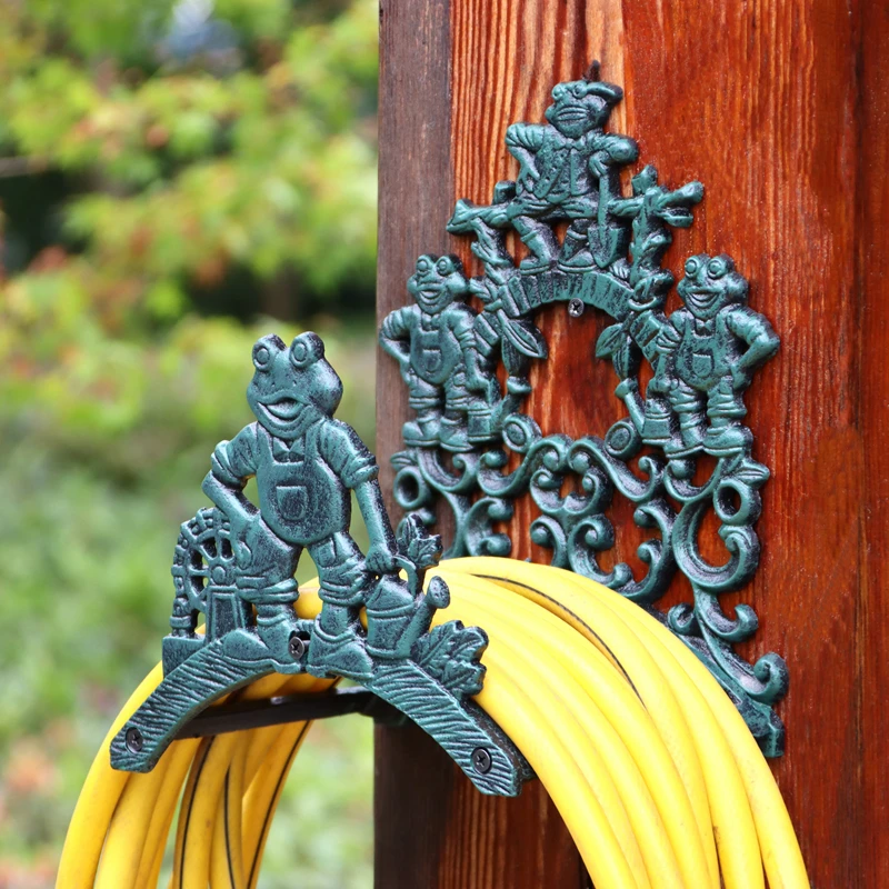 

Ретро-держатель для садового шланга из чугуна, настенный, для мойки автомобиля и полива сада, с катушкой для хранения шланга