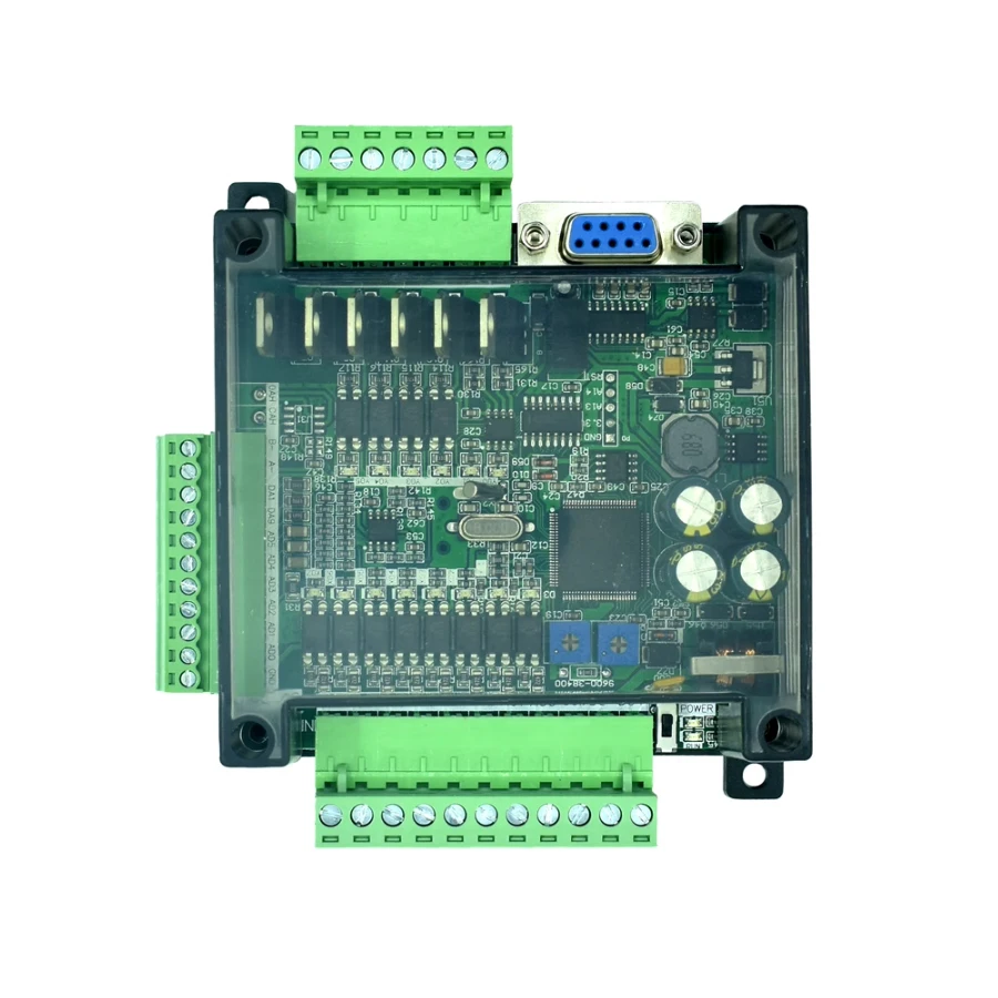 PLC industrial control board FX3U-14MT FX3U-14MR single plate micro simple programmable PLC controller with shell