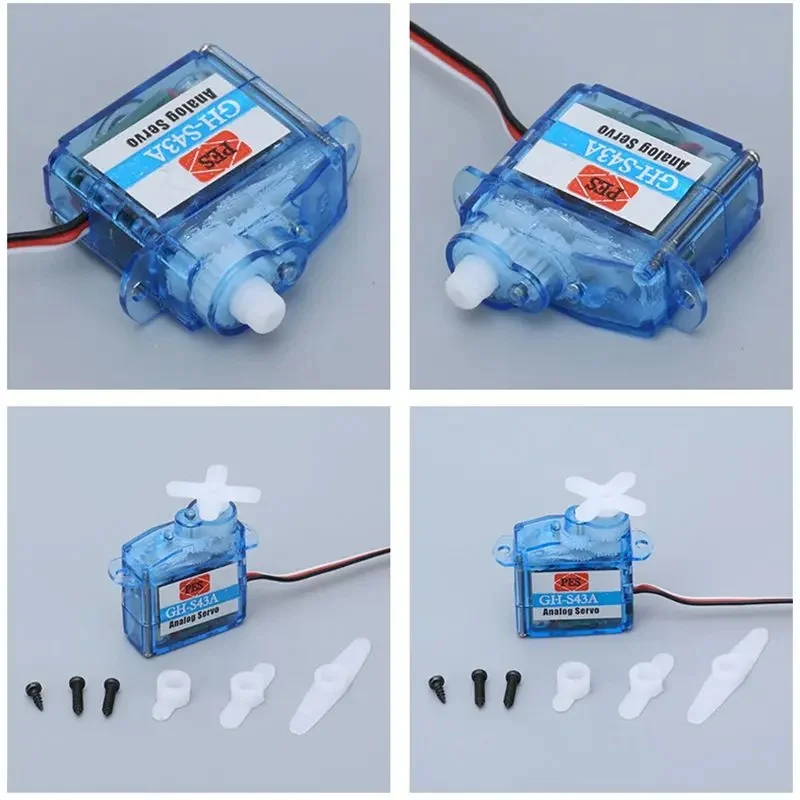 Mini servo de alta qualidade para aeronaves de controle remoto dc 3.7g 4.3g, acessórios de modelo de asa fixa, peças de brinquedo servo leves