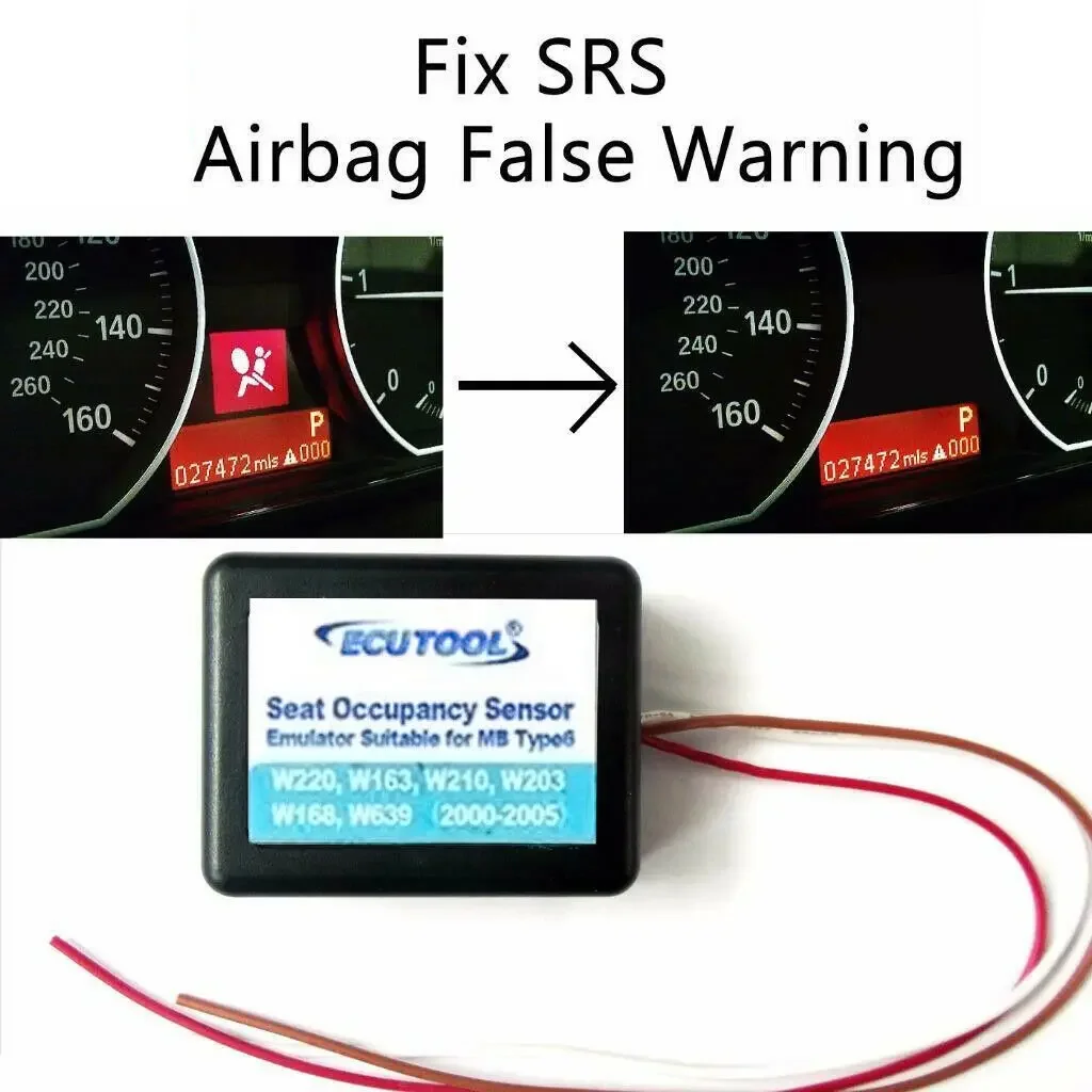 Car Airbag Connector Sensor Emulator Passenger Seat Occupancy Mat Bypass for Mer-cedes-Be-nz W163 W168 W203 W210 simulator