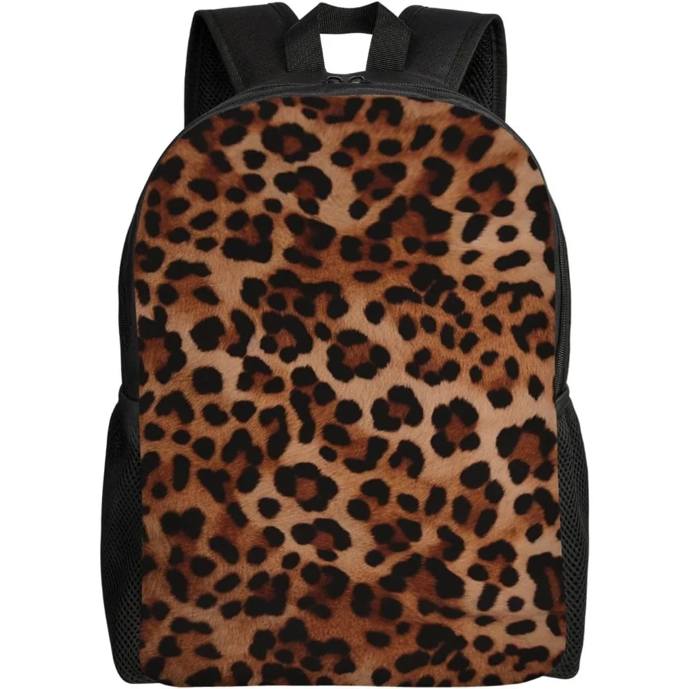 

Leopard Print Laptop Backpack For Women Men College Backpack Work Business Computer Bag Lightweight Bookbag Teacher Nurse Bags