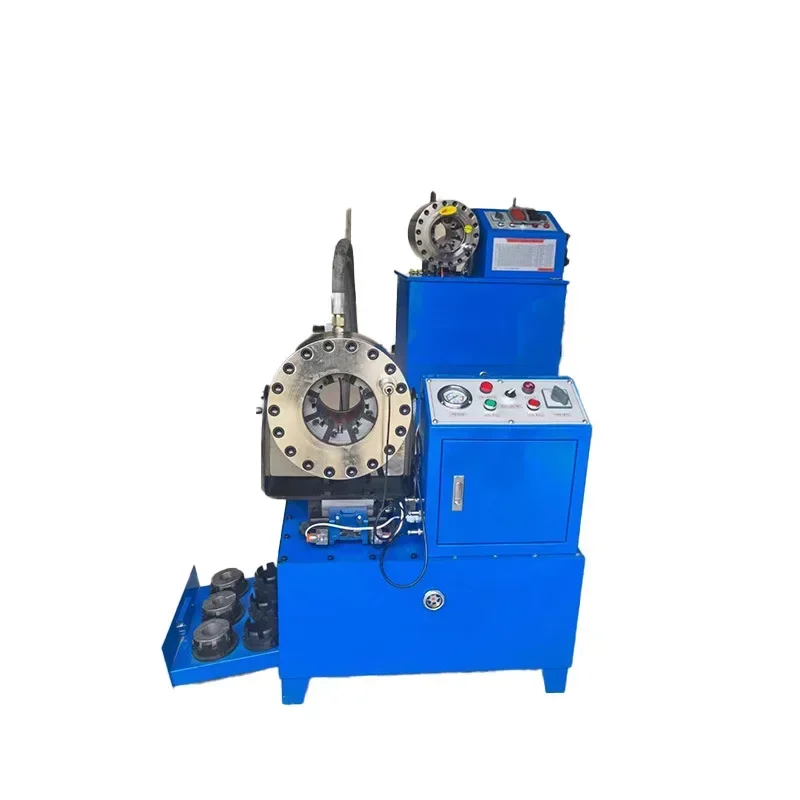

Pressure Hydraulic Hose Crimping Machine Cable Fitting p32 Wire Rope Tube Swaging Power Oil Pipe Portable Digital Electric