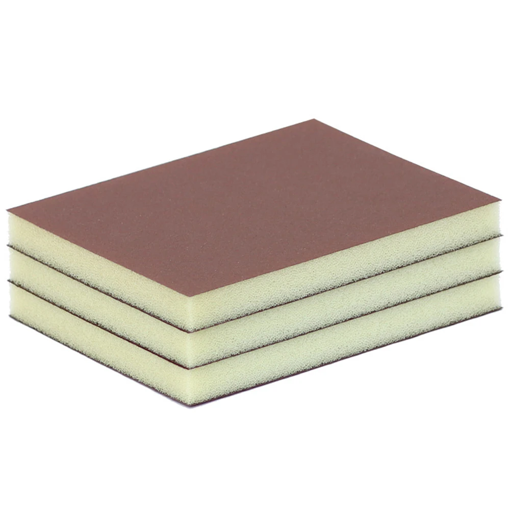 

8Pcs Sanding Sponge Block Sponge Grinding Block Abrasive Pad Furniture Wall Floor Grinding Kitchen Cleaning Hand Tool(Brown)