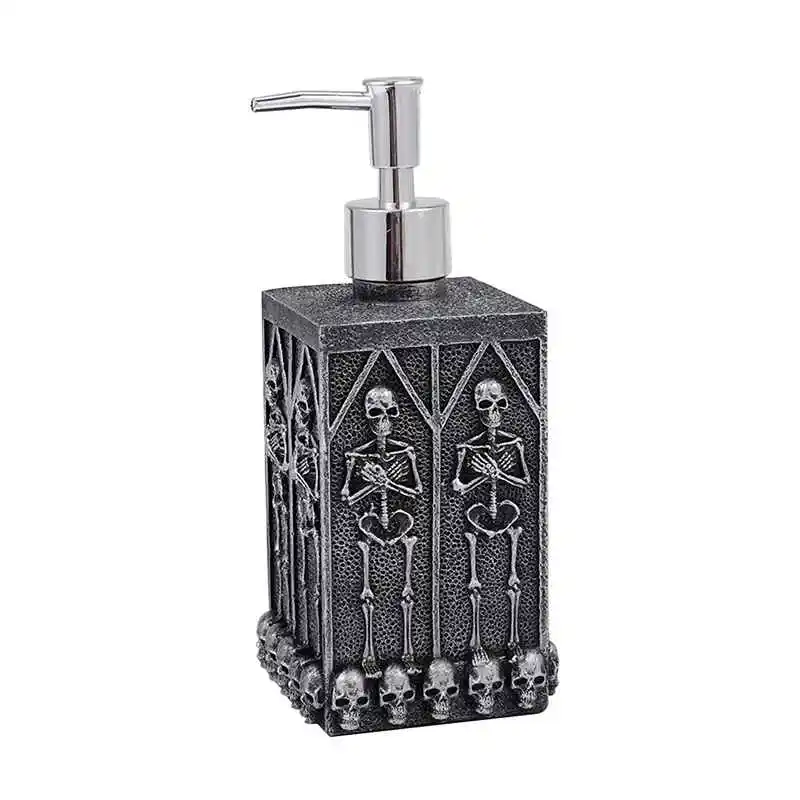 

Caci Skull Soap Dispensers Bottle Shower Gel Dispenser Bottle Liquid Soap Dispenser Pump Refillable Lotion Storage Bottles