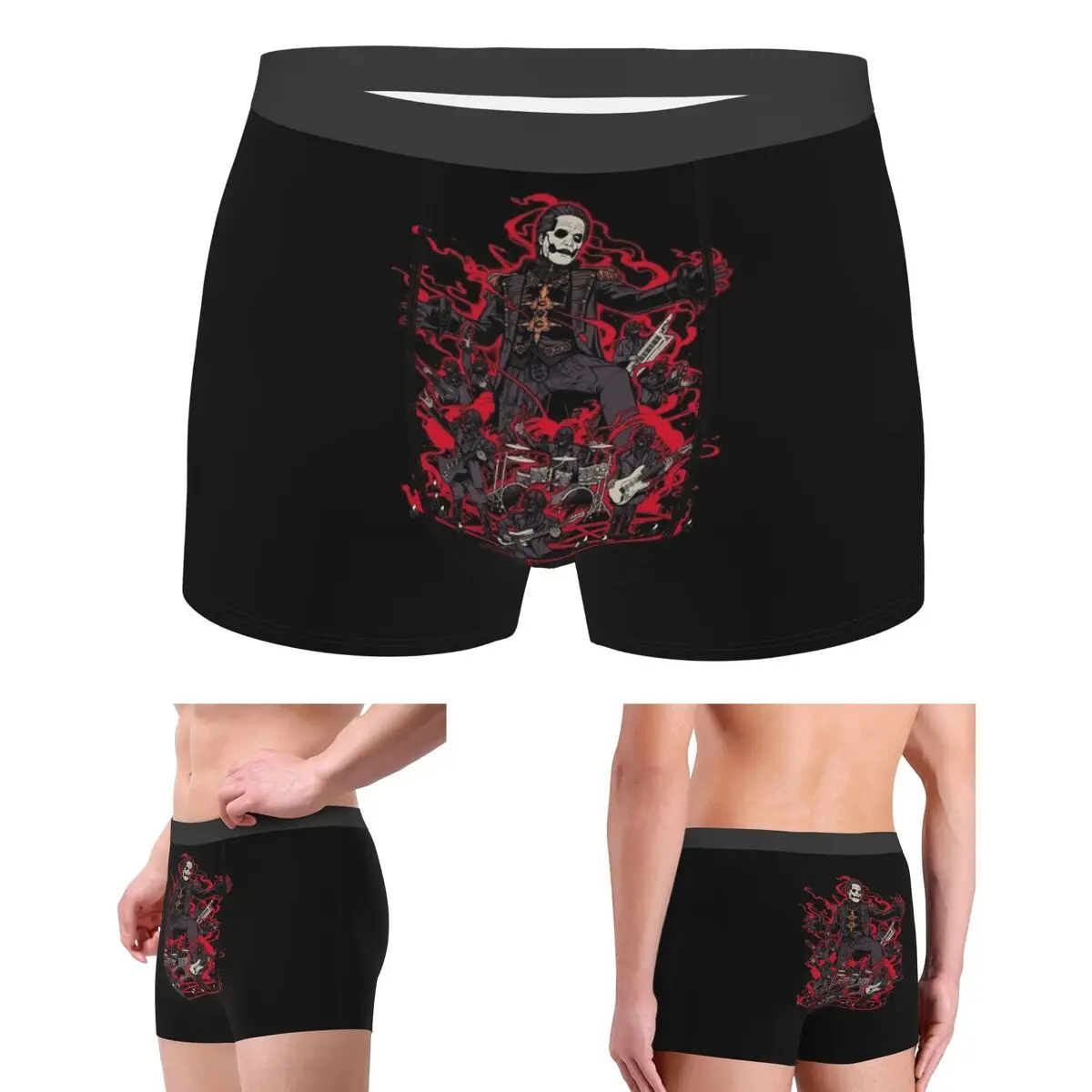 

Трусы-боксеры, шорты Tobias Forge, трусы с призраком, мужское удобное нижнее белье для Homme, мужской подарок бойфренду