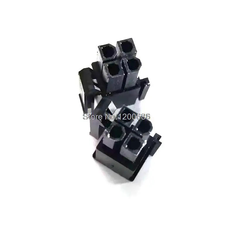 

8P 4+4 8PIN Molex black 4.2mm connector plug 5557 male plastic shell computer ATX power car PSU connector