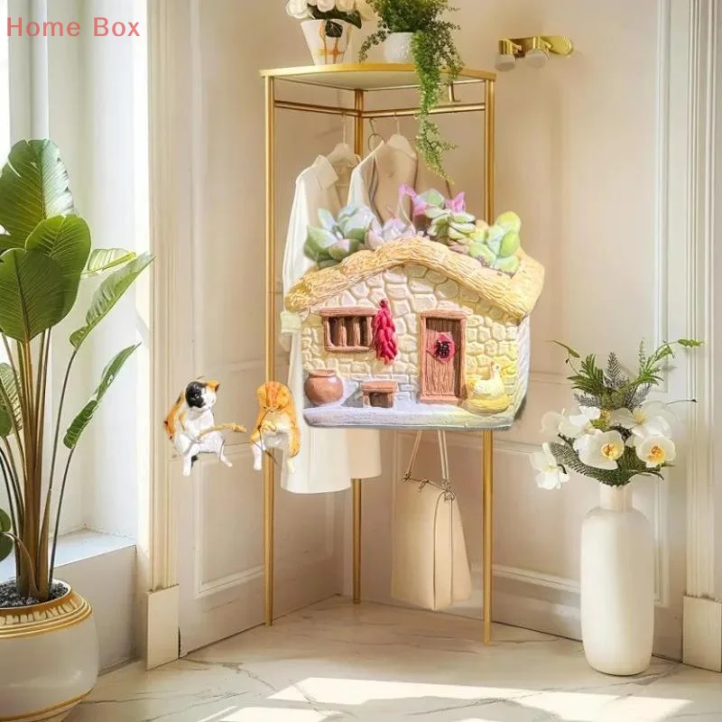 

Угловая полка для хранения аквариумов с полкой для гидропонных растений, ландшафтный кронштейн для аквариума, перфорация не требуется