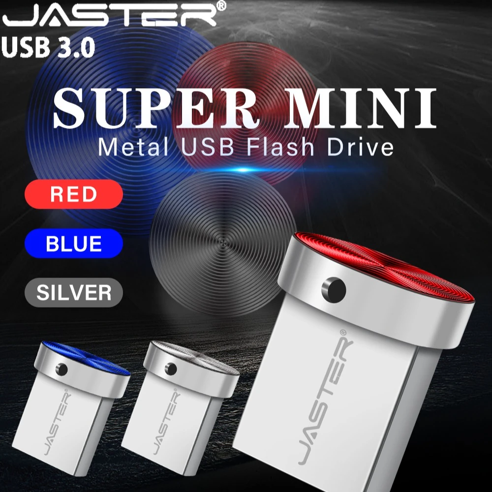 

Флешка JASTER USB 3.0 128 ГБ/64 ГБ/32 ГБ Мини-накопитель 8G Красный Синий Металлический USB3.0 Stick 16G Silver Pen Drive USB 3.0 Диск 4G