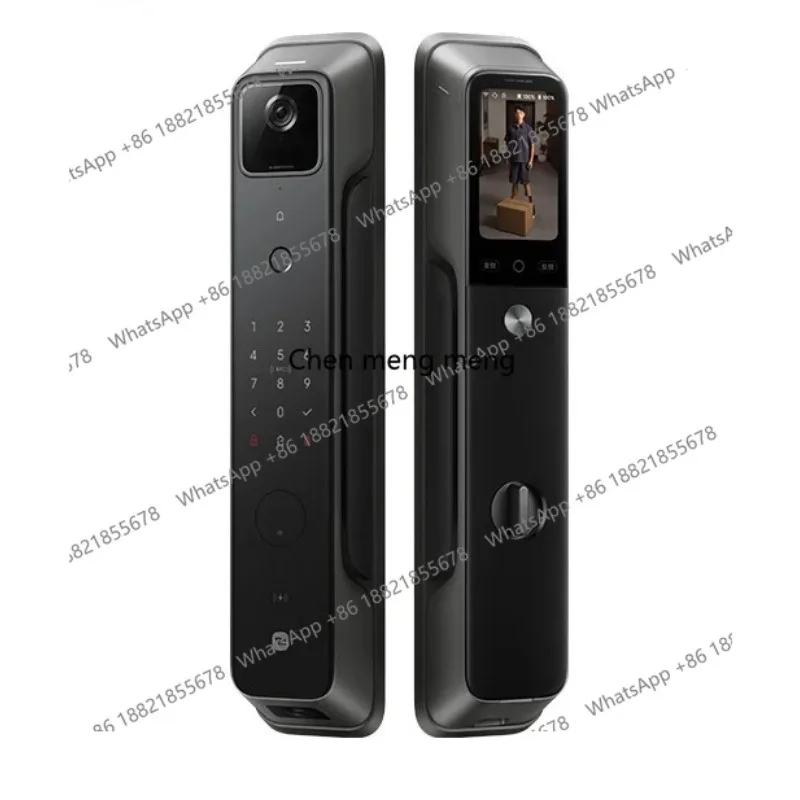 Smart Door Lock 4 pro Dual lens Palm Vein Face Recognition Fingerprint Unlocking Cat Eye Visual Screen For Mi Home