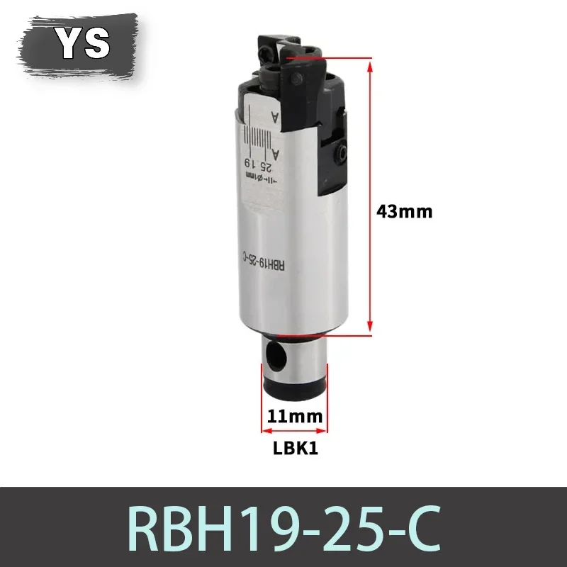 YS Adjustable Double-Edged RBH 19-25 25-33 32-42 40-55 52-70 Rough Boring Head for Boring Tool Holder Bore LBK LBK1 2 3 4 5 6