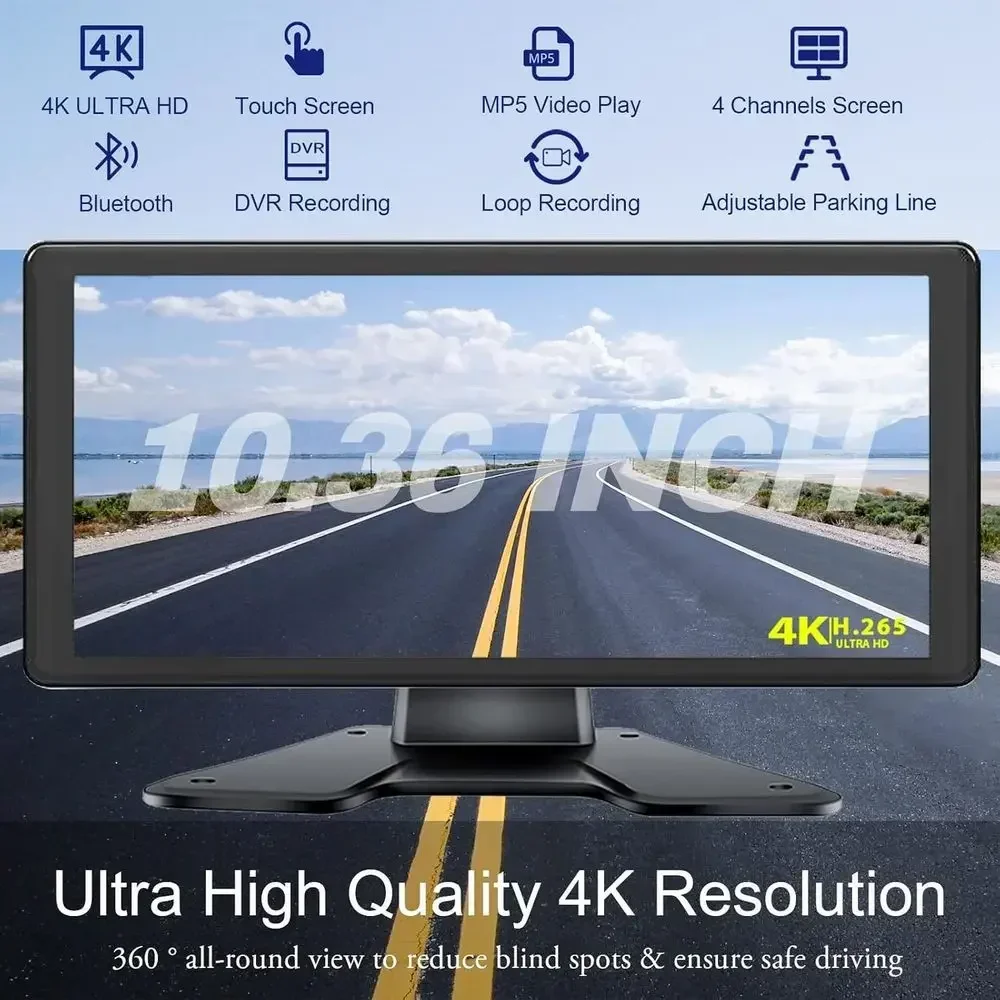 4K RV Backup Camera System 10.36