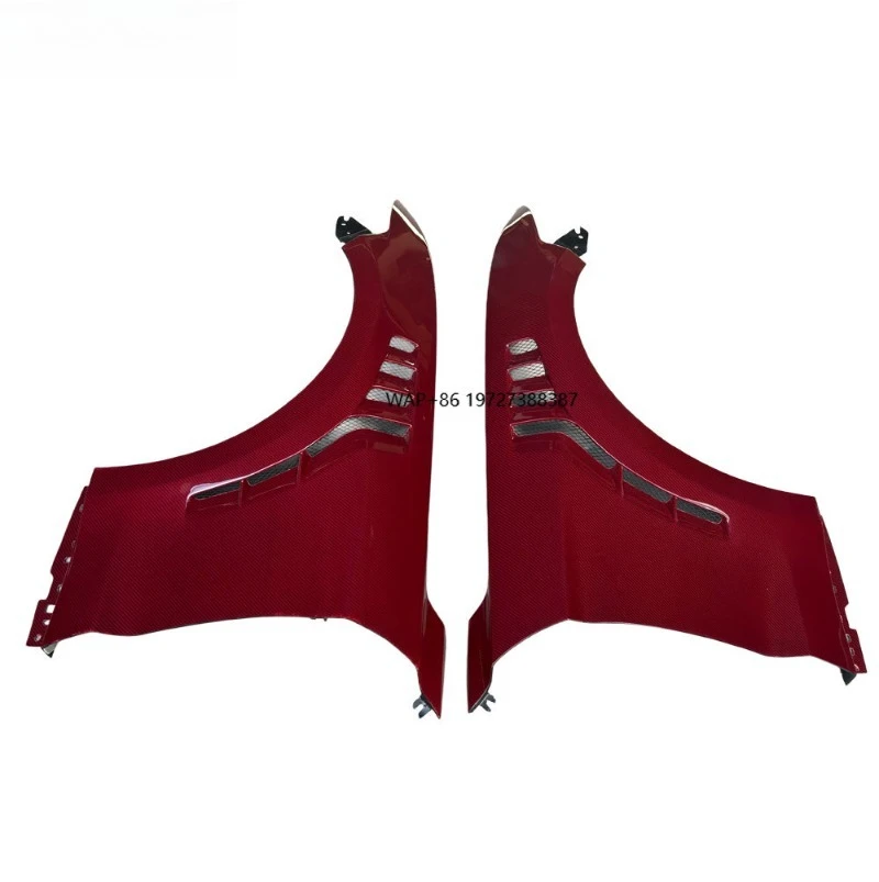 

Real Red Carbon Fiber Side Fenders AC Style for 2015-2023 Modified Front Wing Parts