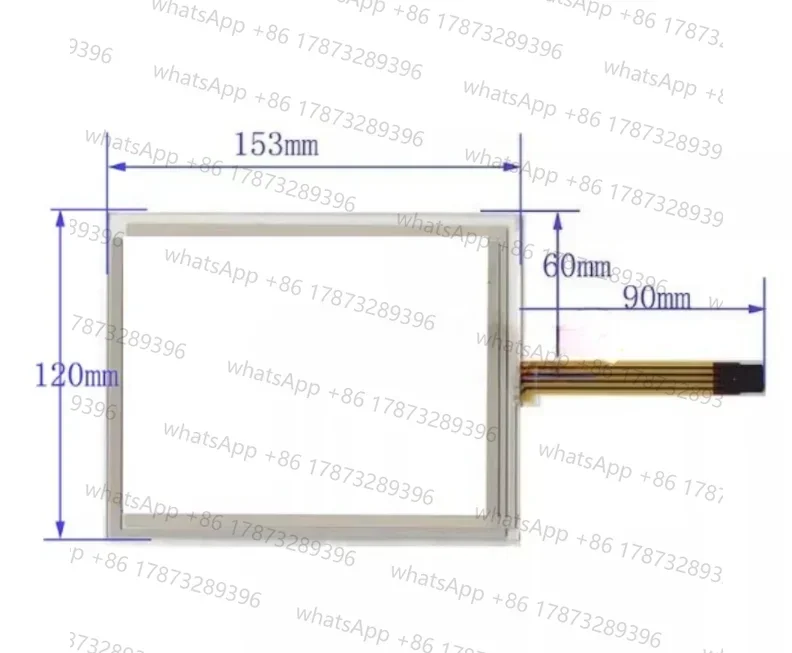 新しい-tr4-064f-04-un-ug-153-120-ミリメートルタッチスクリーンタッチスクリーンパネル