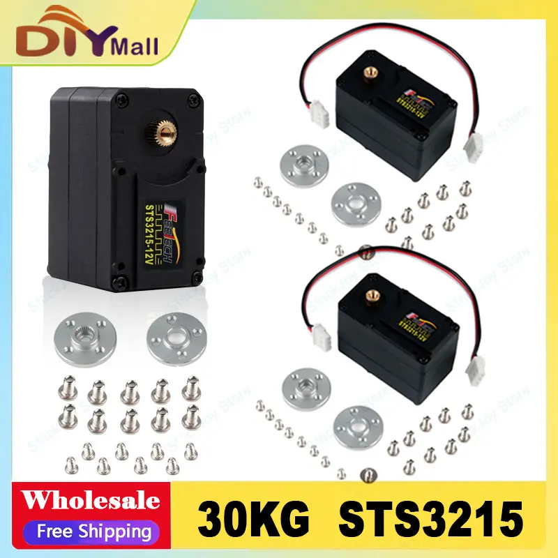 30 kg High-Torque STS3215 Smart Servo 12 V Feetech TTL Serial Bus Servo für SO-ARM100 Roboterarm RC-Servomotor in Industriequalität