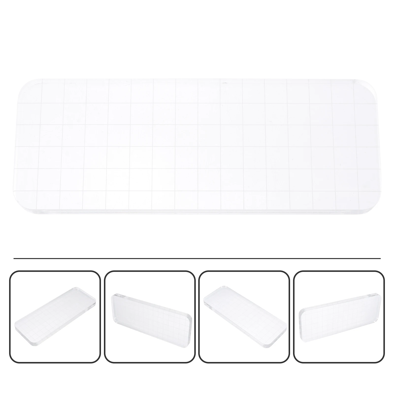 

Clear Blocks Acrylic Stamping Blocks Diy Craft Tool Handmade Durable Sturdy Wear-Resistant Grip For Cards Notebooks