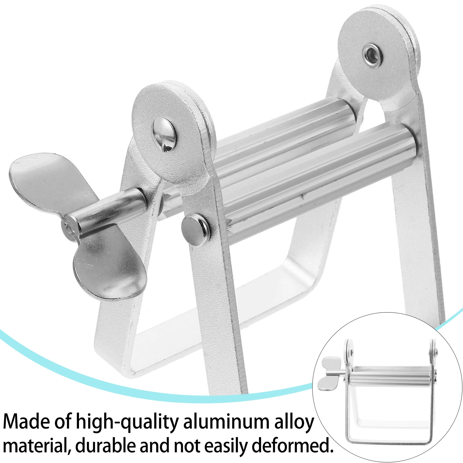 

Aluminum Alloy Toothpaste Squeezer Durable Silver Hair Dye Dispenser Tool Home Salon Cream Foams Extruder Economic Beauty Gadget