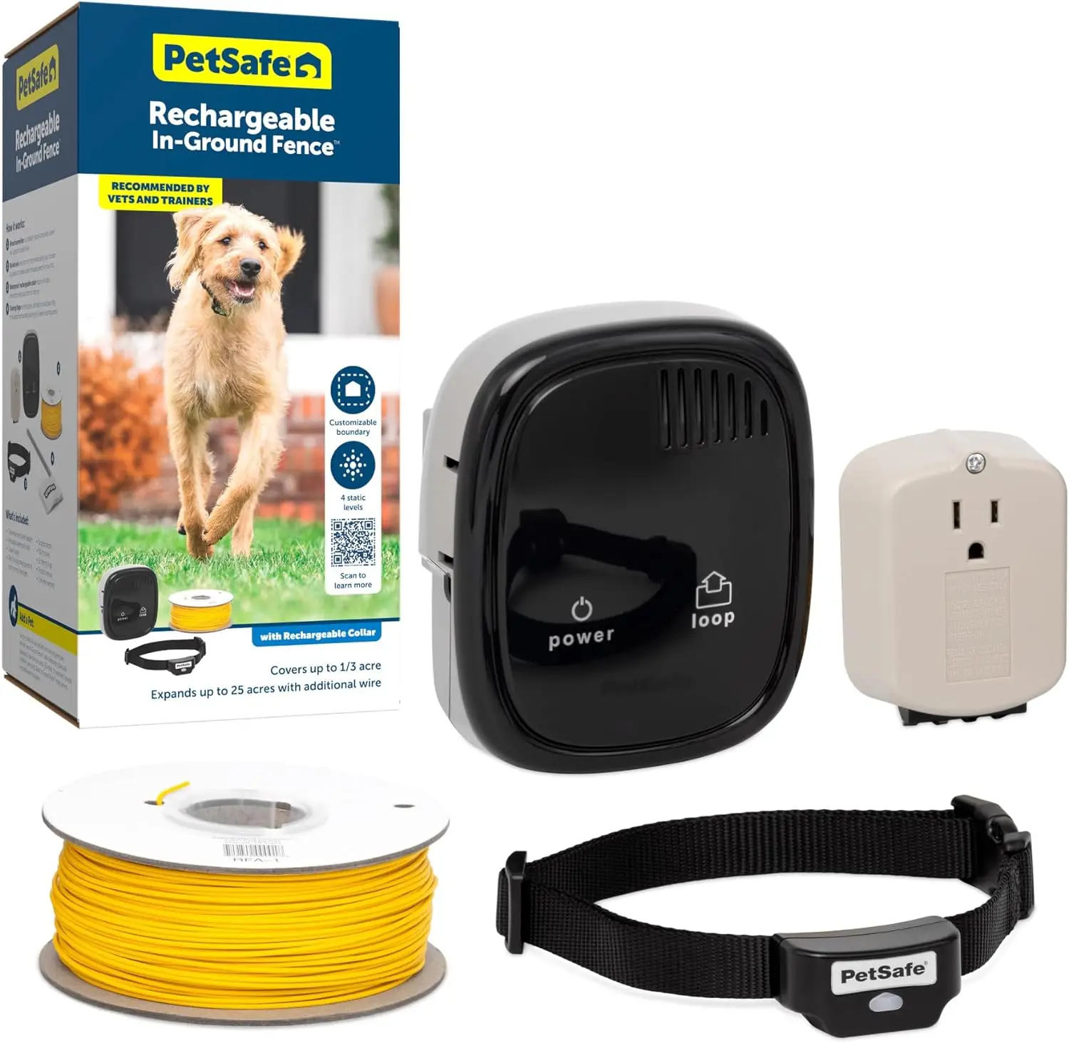 

PetSafe Rechargeable In-Ground Pet Fence for Dogs and Cats over 5lb - from the Parent Company of INVISIBLE FENCE Brand