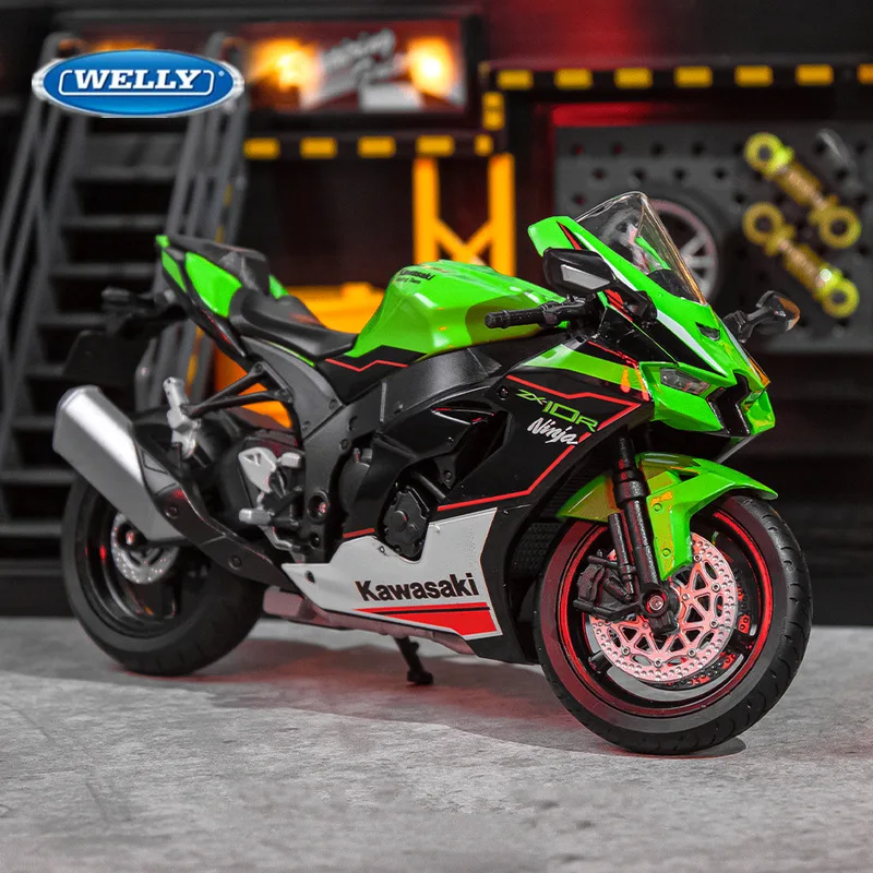 WELLY 1:12 カワサキニンジャ ZX-10R ヘビー Locomoti 合金オートバイ