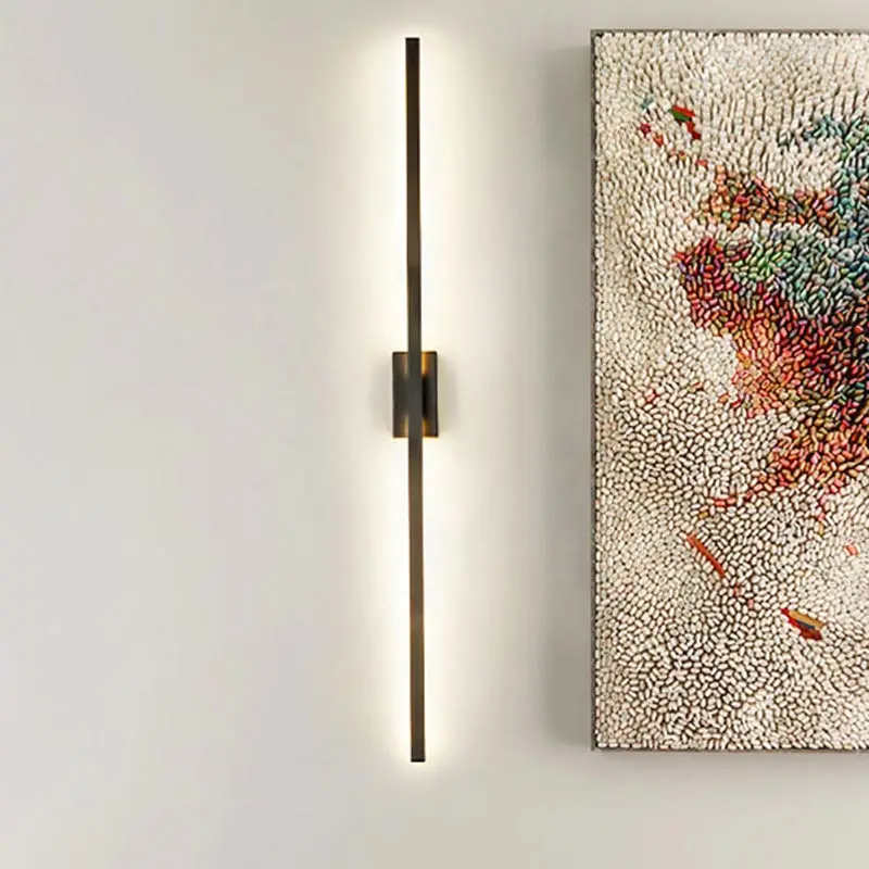 

Black Wall Lamp Modern Mirror Led Wall Light Indoor Bedroom Kitchen Living Room Wall Decoration Items Home Appliance Sconce