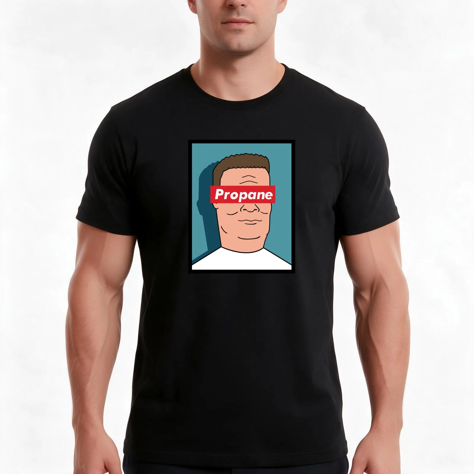 King of Propane T-Shirt Summer Casual Cotton Tee Oversized Streetwear Tops Vintage Graphic Print Loose Fit Short Sleeve