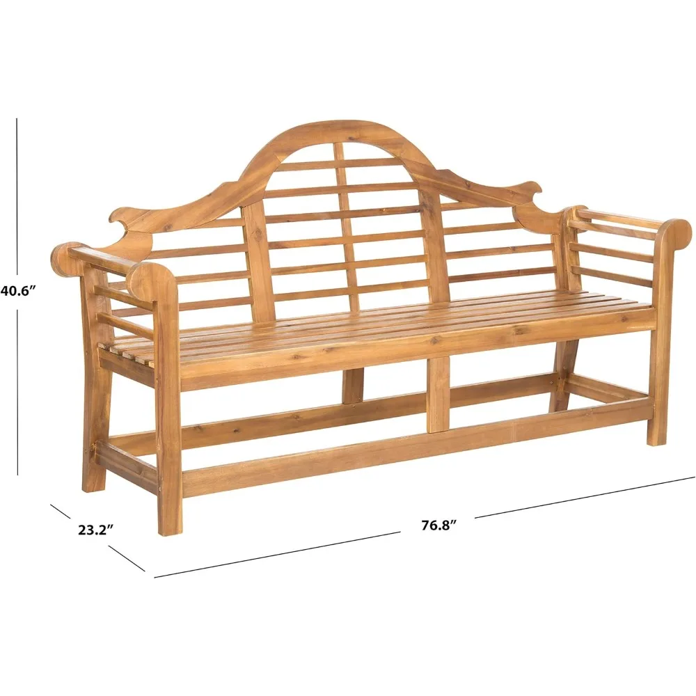 Mini Tourist Camping Table Garden Furniture Outdoor Balcony Patio，Wood Patio Furniture Set for Porch Yard Deck，Acacia Wood Bench