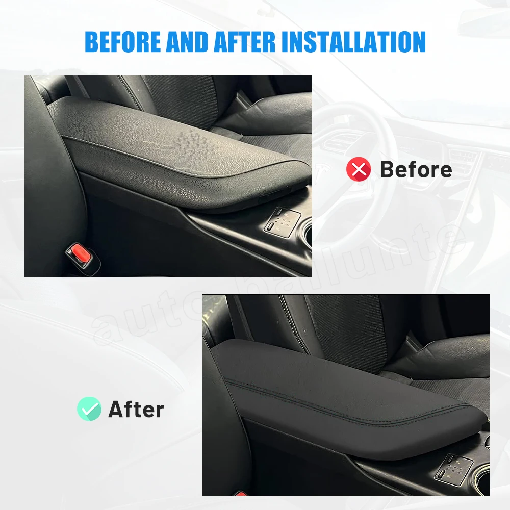 Für Toyota Camry 2018-2023 Mittelarmlehnen-Schutzabdeckung aus PU-Leder Innenausstattung Toyota Zubehör LHD – Detail 1